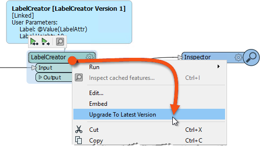Upgrading a custom transformer to the latest version